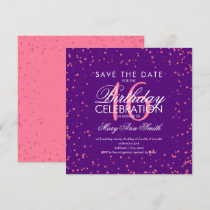 Invitation Douce 16 points de Parties scintillant Rose Gold P
