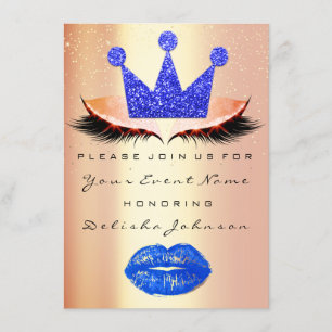 Invitation Douce 16e Nuptiale Bleue Quinceanera Kiss Princess