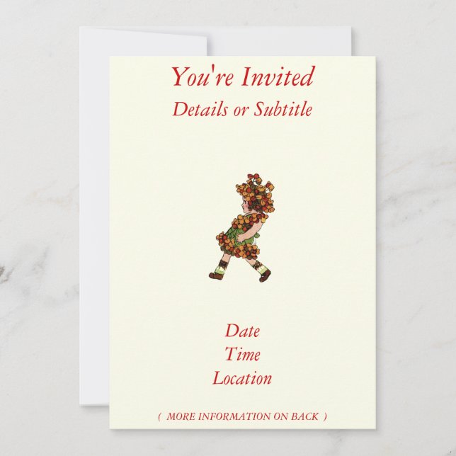 Invitation Douce amère (Devant)