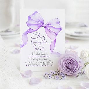 Invitation Douce Arc En Pourpre Elle Noue Le Nœud Enterrement