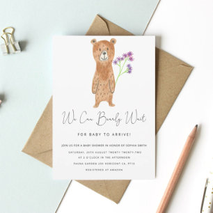 Invitation Douce Attente Baby Shower