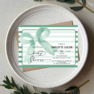 Invitation Douce Baby Shower Arc-en-Ciel Guimauve Aquarelle