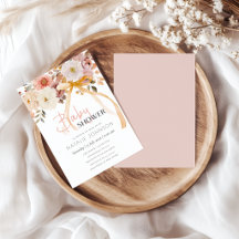 Douce Baby Shower Florale de Printemps Automne Fil