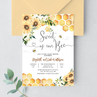 Invitation Douce comme peut être une fête prénatale pour bébé