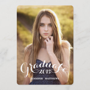 Invitation douce de fête de remise des diplômes du