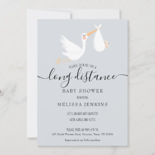 Invitation Douce Douche à Distance / Saupoudrage Par La Poste