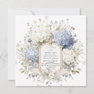 Invitation Douce Élégante  Quelque Chose De Bleu Baby Shower