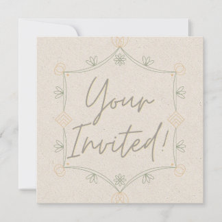 Invitation douce et fantaisiste