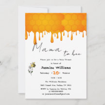 Douce Fête Prénatale de Maman Abeille avec un Nid