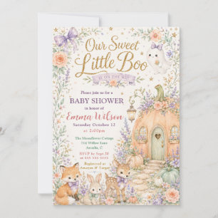 Invitation Douce petite forêt enchantée pour la Baby Shower