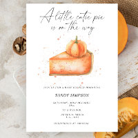 Douce petite tarte pumpkin shower de bébé d'automn
