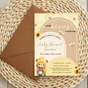 Invitation Douce Ruche Est Sur La Voie Baby Shower