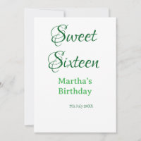 Douce Seize nom date calligraphie boho rétro