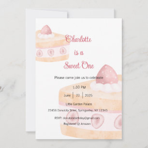 Invitation Douce Unique, Fête de Dessert Unique