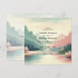 Invitation Douces Échos de la Mariée des Montagnes
