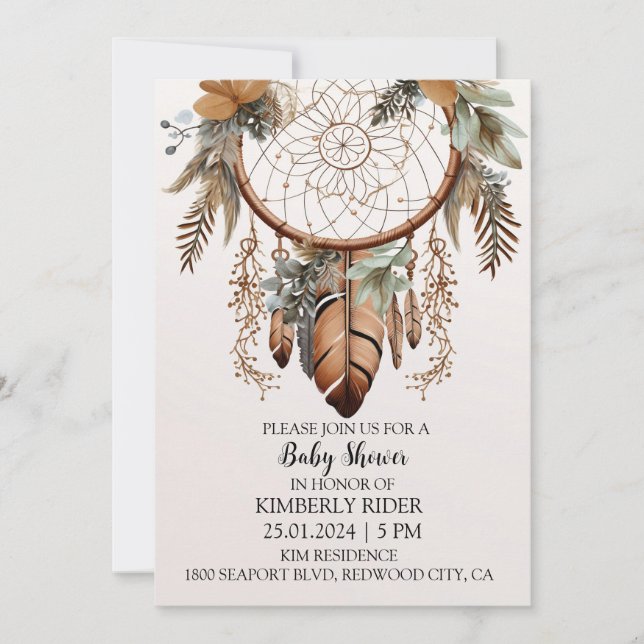 Invitation Douces Rêves (Devant)