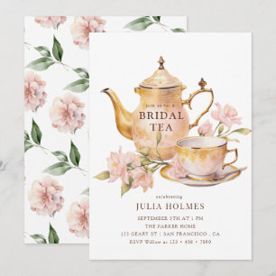 Invitation Douceur Botanique Mariage Tea Shower