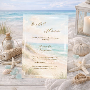 Invitation Douceur de dunes de sable à l'aquarelle pour une B