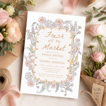 Douceur de Marché Floral Shower de Mariée