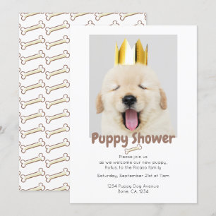 Invitation Douche à chiot