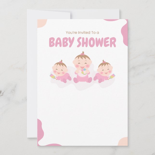 Invitation Douche bébé (Devant)
