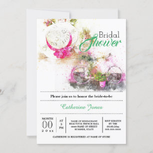 Invitation Douche-casquette à fleurs de l'été toscan