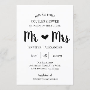 Invitation Douche Couples