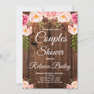 Invitation Douche Couples, Fête Wedding shower