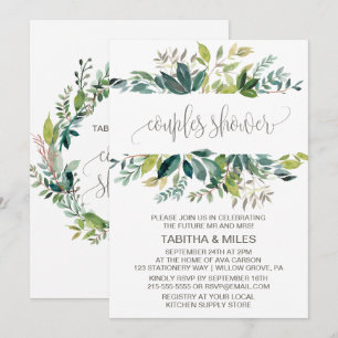 Invitation Douche Couples Foliage
