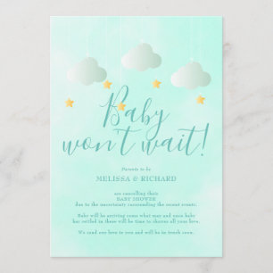 Invitation Douche d'annulation de baby shower par Mail Neutra