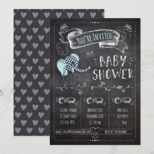 Invitation Douche de bébé de tableau