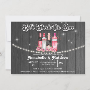 Invitation Douche de Couple Approvisionner le Bar