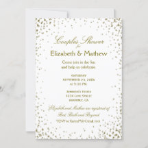 Douche de couple | Gold Confetti