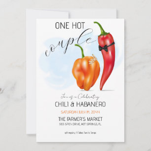 Invitation Douche de couple Un couple chaud