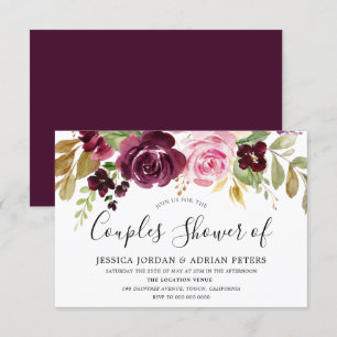 Invitation Douche de couples toutes saisons Berry Bourgogne