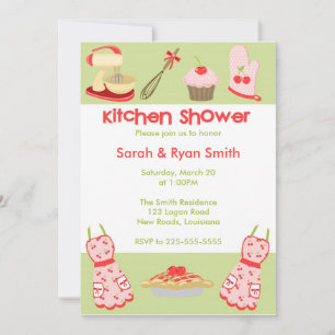 Invitation Douche de cuisine