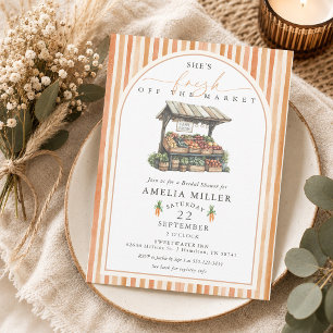 Invitation Douche de mariage aquarelle d'automne Frais du mar