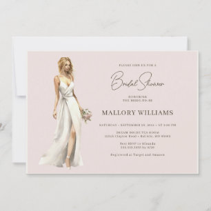 Invitation Douche de mariée moderne