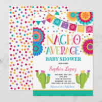 Douche de moyenne de Nacho d'invitation de baby