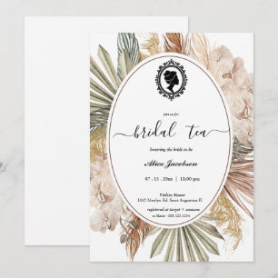 Invitation douche de nuptiale à fleurs vintages