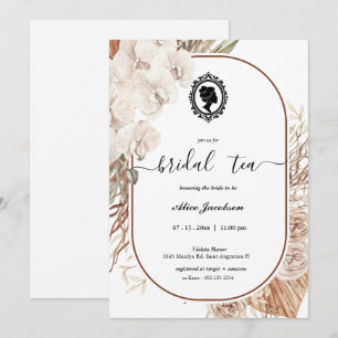 Invitation douche de nuptiale à fleurs vintages