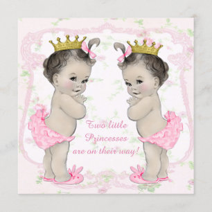 Invitation Douche jumelle de bébé