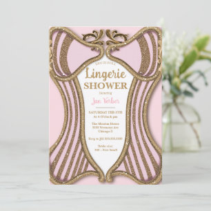 Invitation Douche lingerie enterrement de vie de jeune fille 