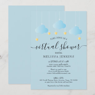 Invitation Douche longue distance virtuelle en ligne par cour