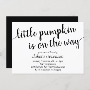 Invitation Douche moderne simple   Petit Citrouille florissan
