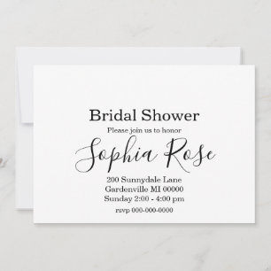Invitation Douche nuptiale