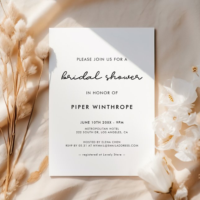 Invitation Douche nuptiale (Créateur téléchargé)