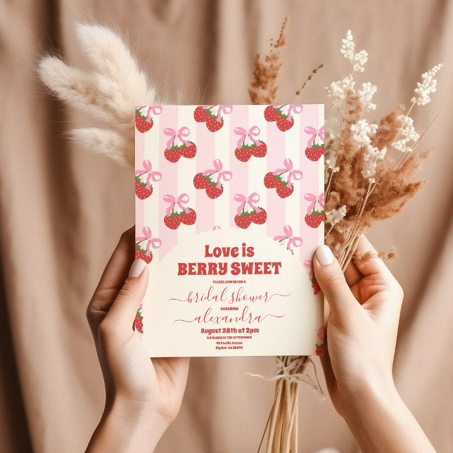 Invitation Douche nuptiale aux baies sucrées (Créateur téléchargé)