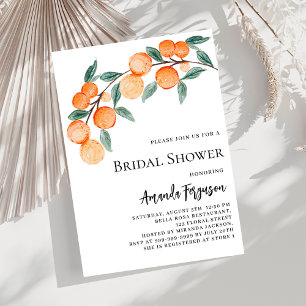 Invitation Douche nuptiale aux oranges