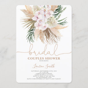 Invitation Douche nuptiale Boho chic Couples